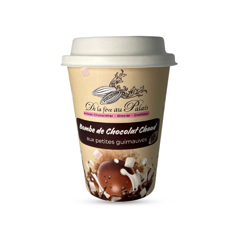 Bombe de chocolat chaud et guimauves