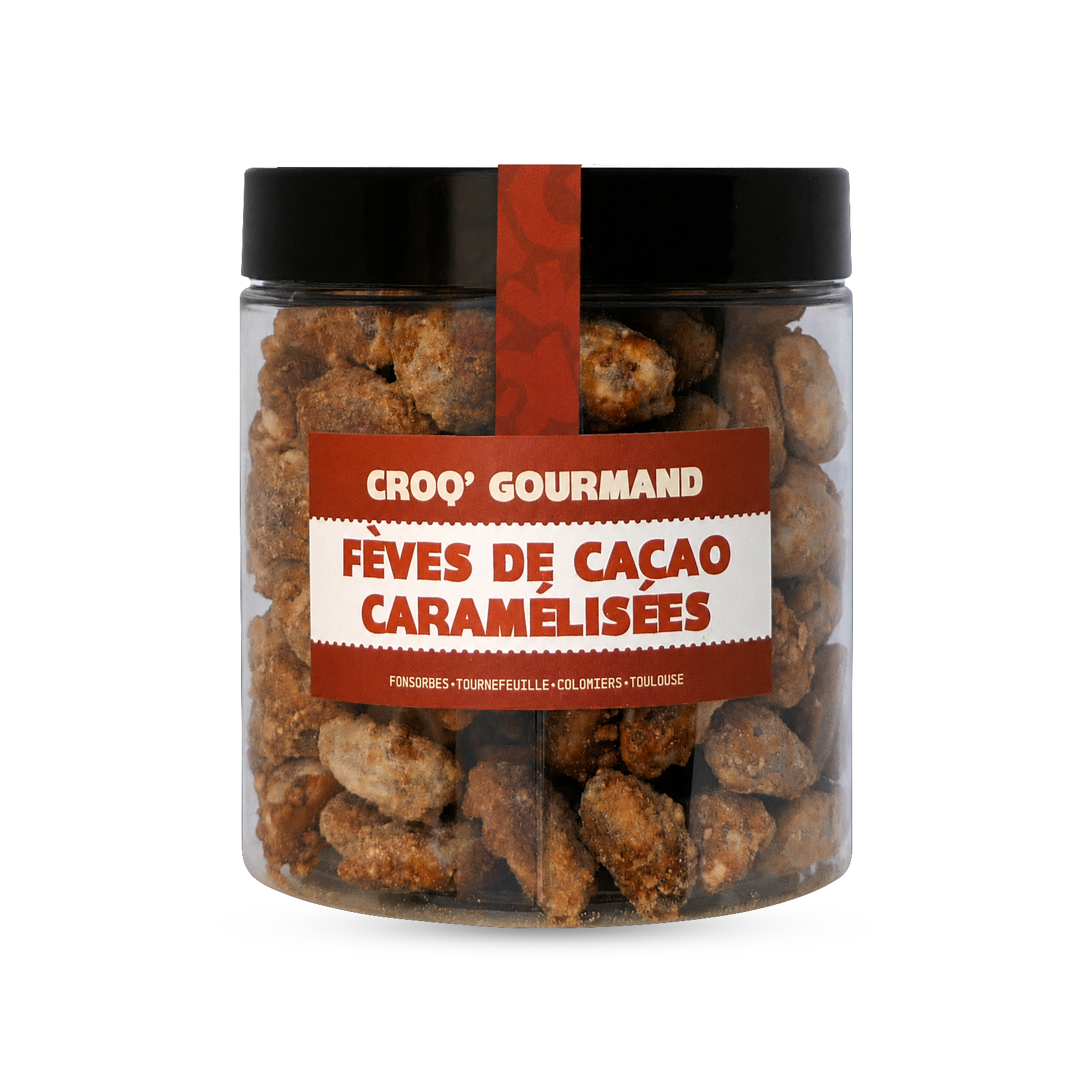 Fèves de cacao caramélisées