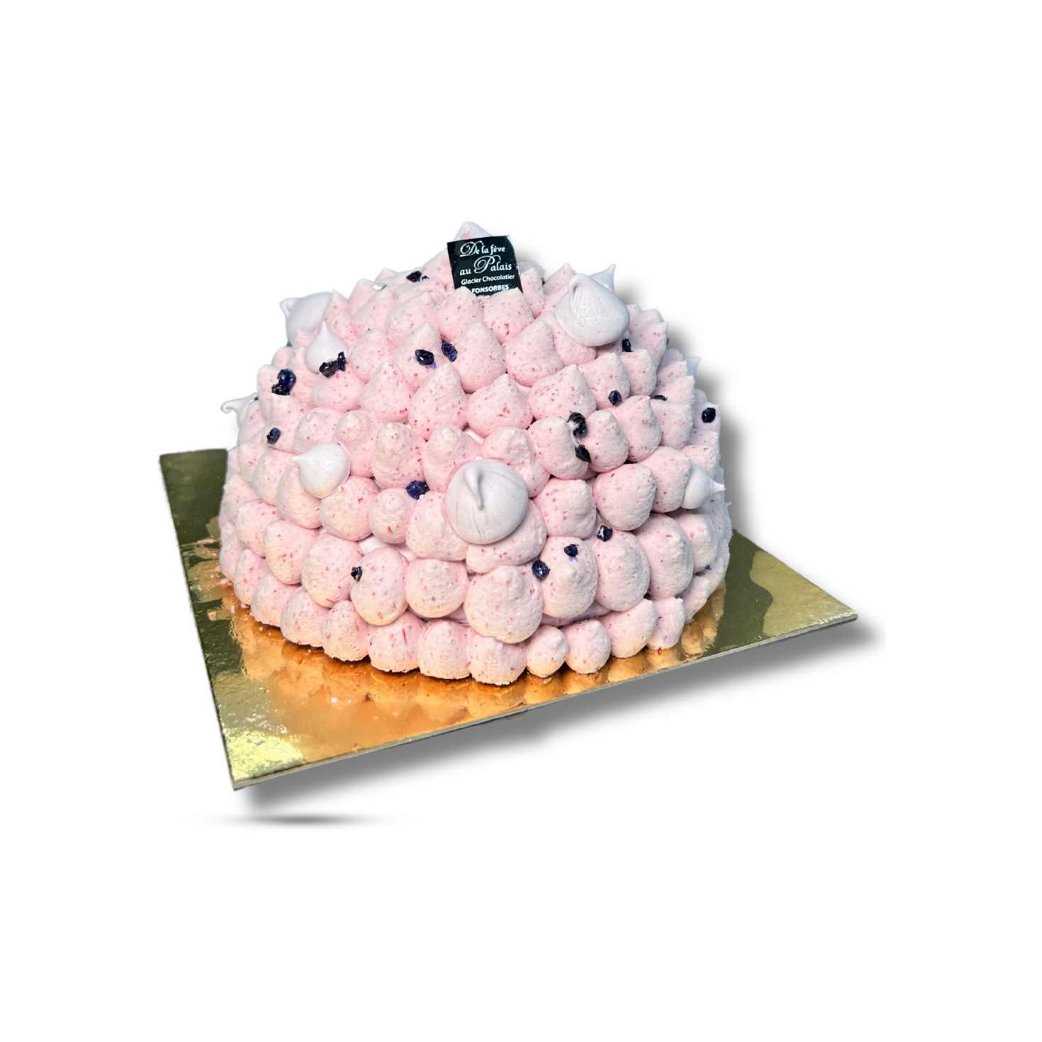 Entremets pavlova violette