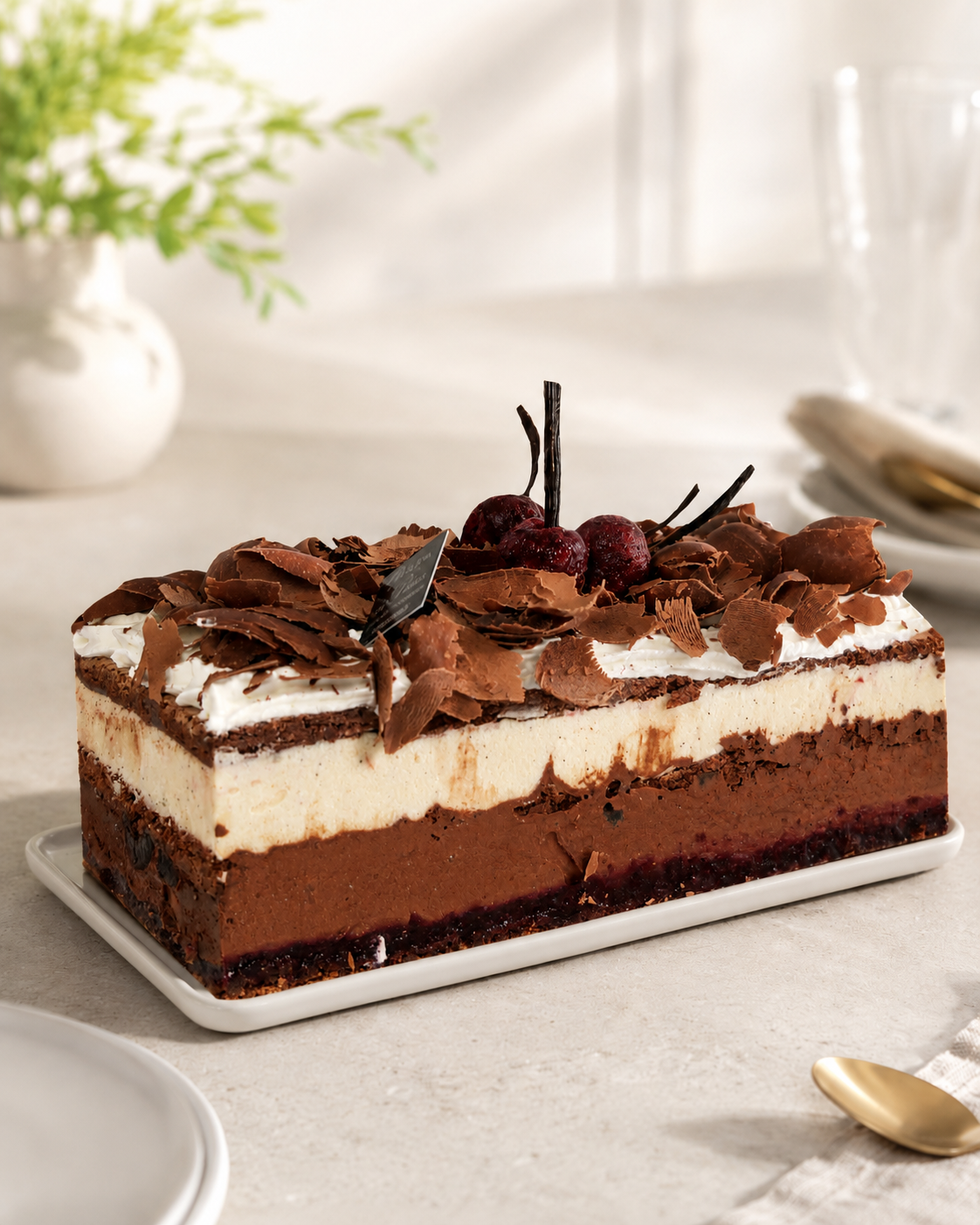 Entremets forêt noire — hover