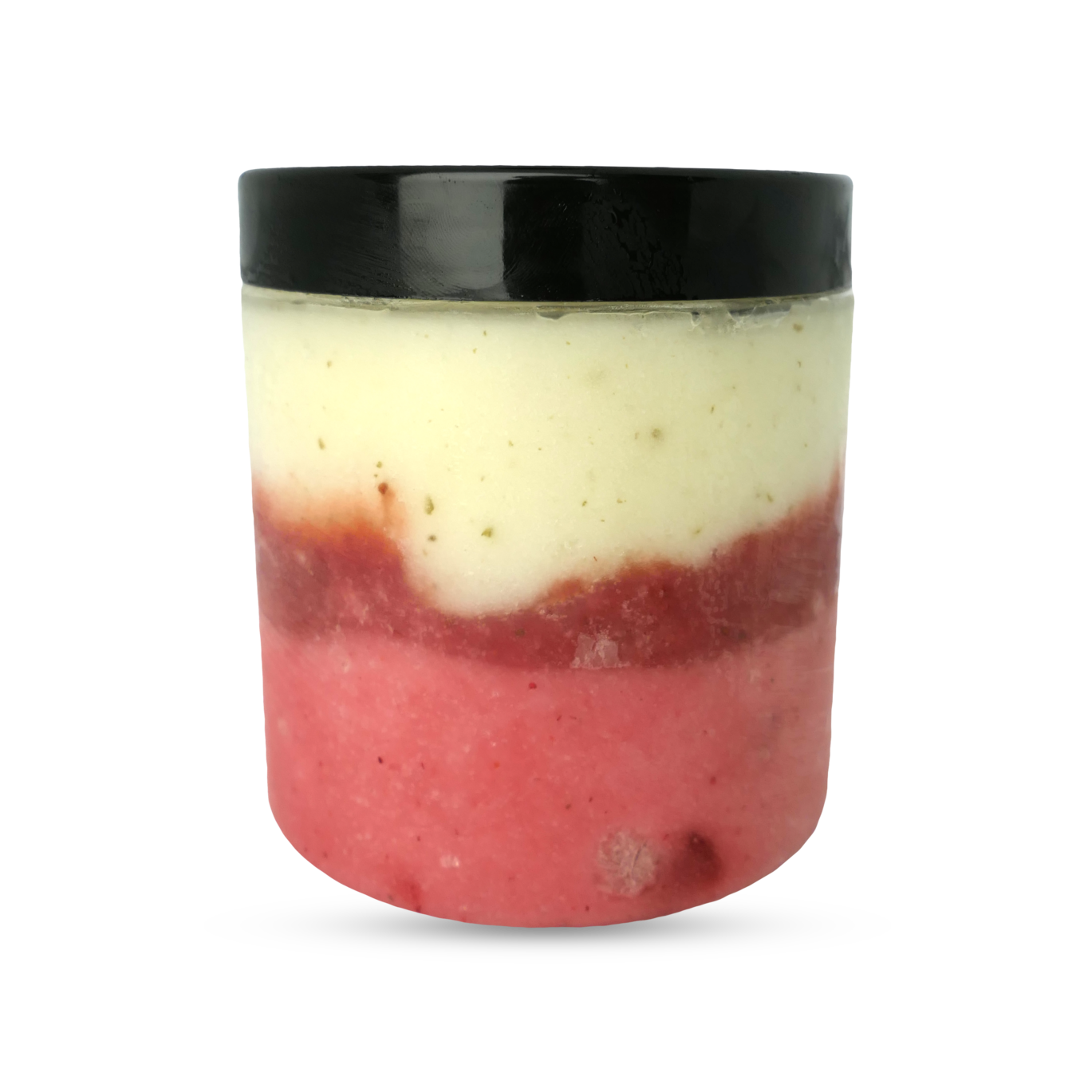 Pot de glace gourmand fraise basilic