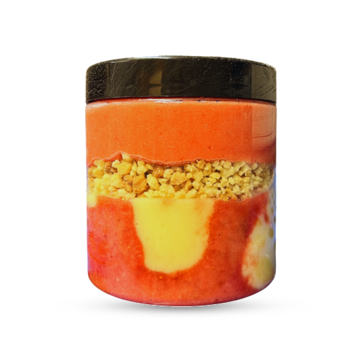 Pot de glace gourmand fraise basilic