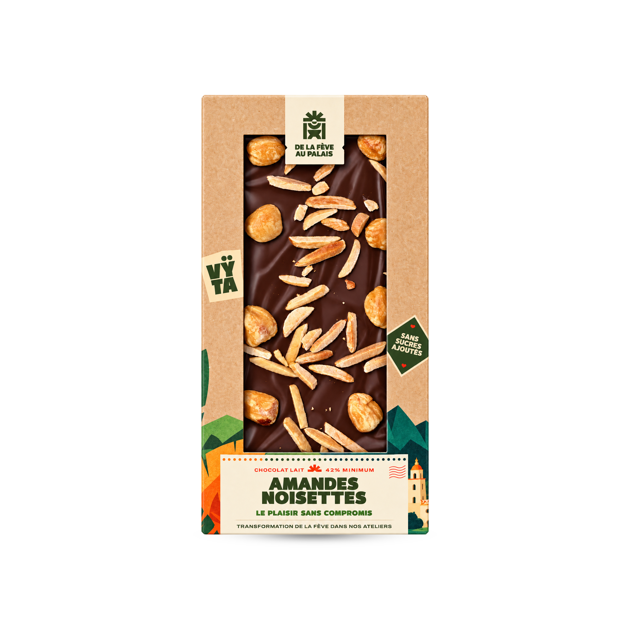 Tablette gourmande amandes noisettes Vÿta