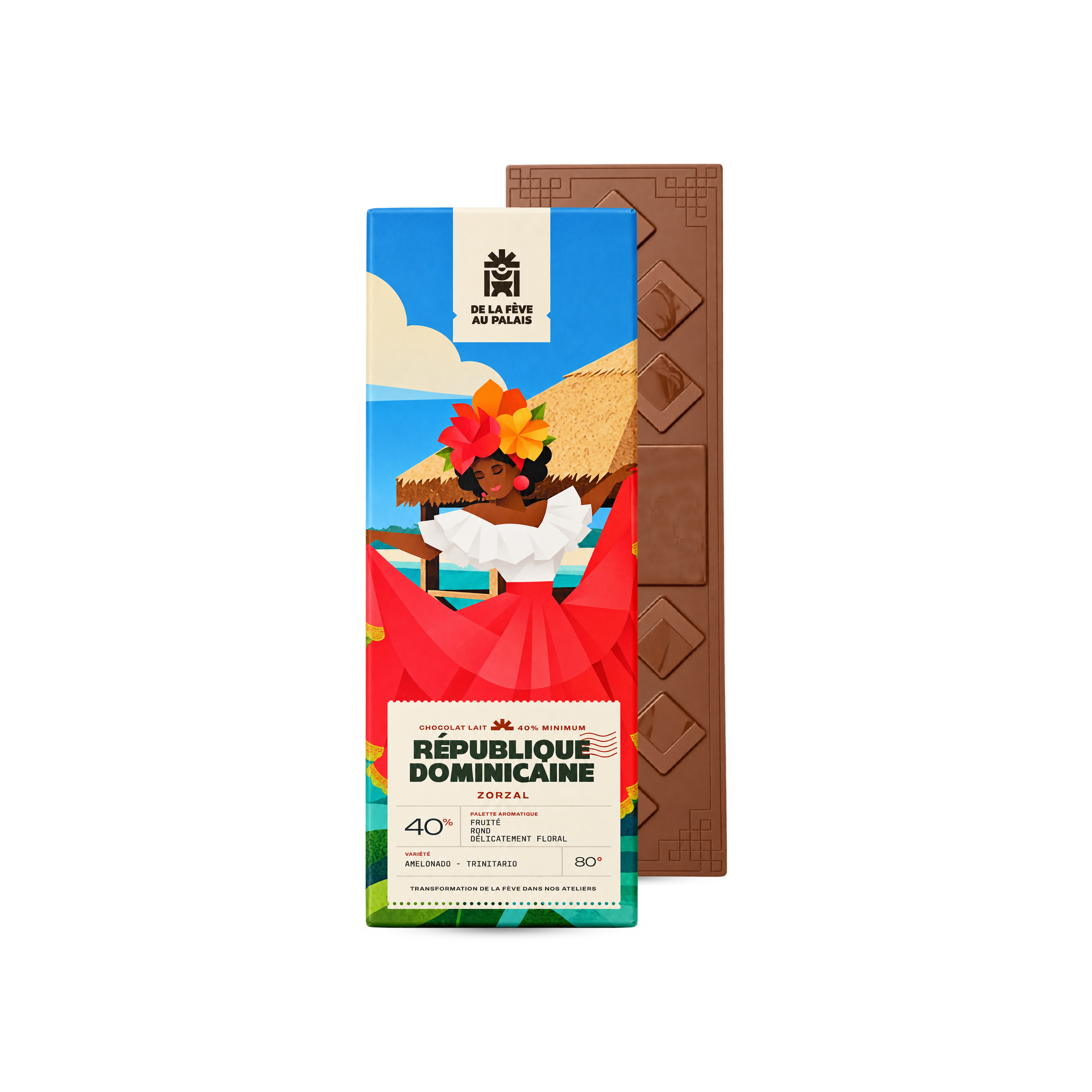 Tablette pure origine République Dominicaine Zorzal 40%