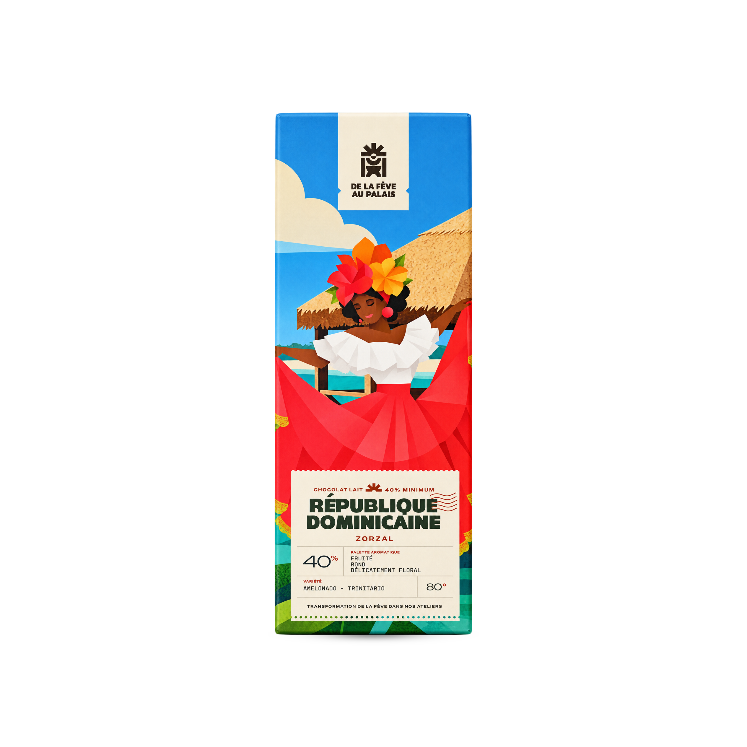 Tablette pure origine République Dominicaine Zorzal 40%
