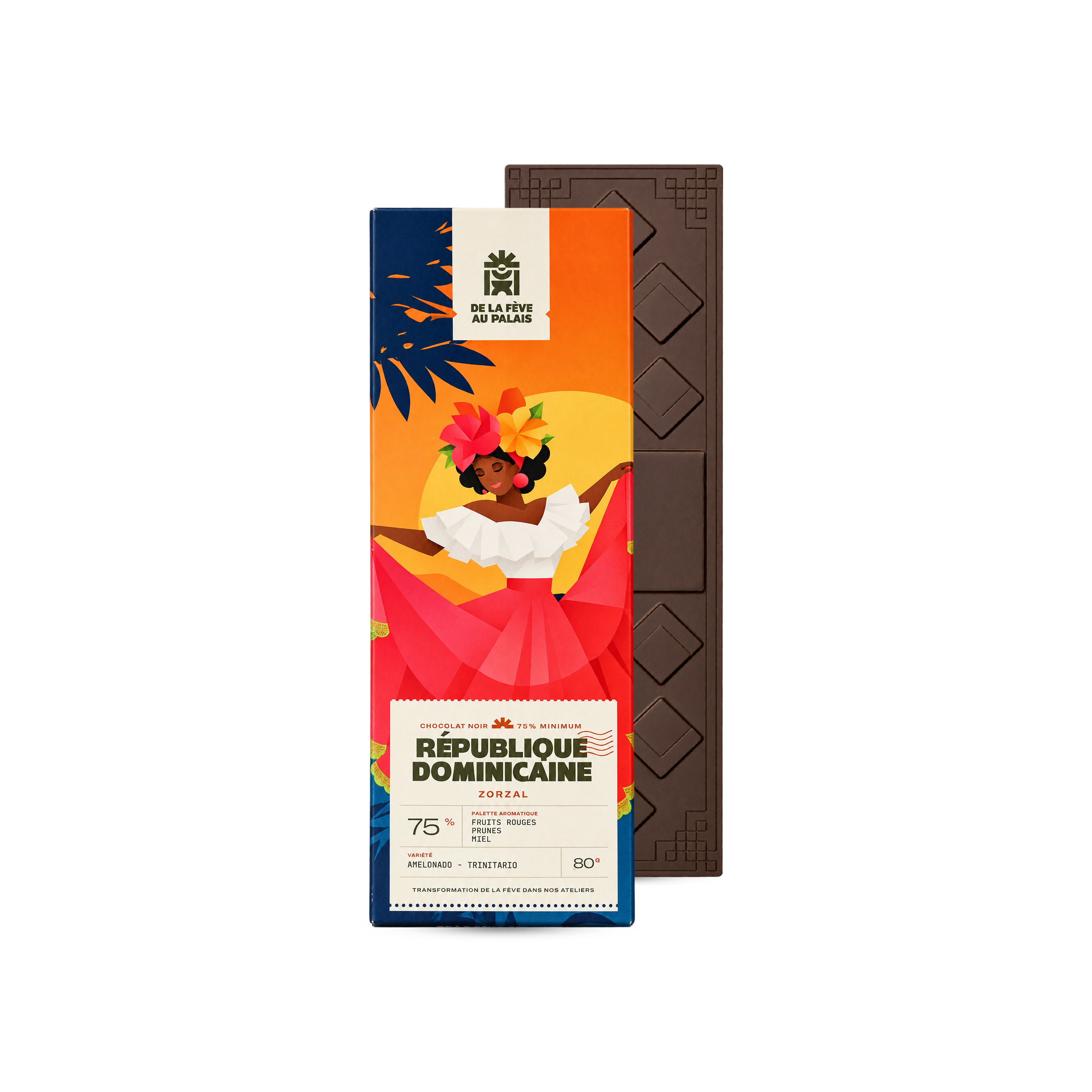 Tablette pure origine République Dominicaine Zorzal 75%