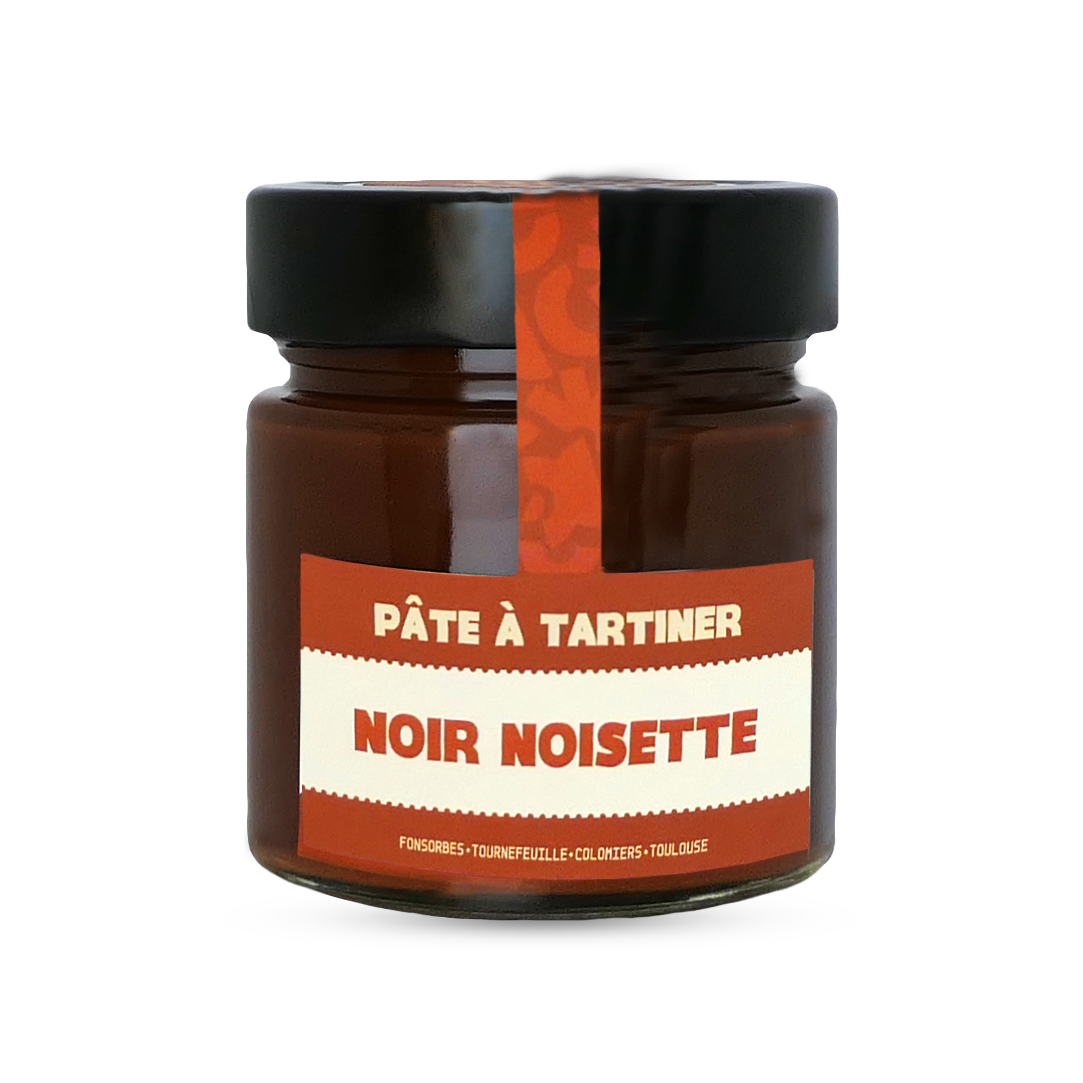 Pâte à tartiner noir noisette