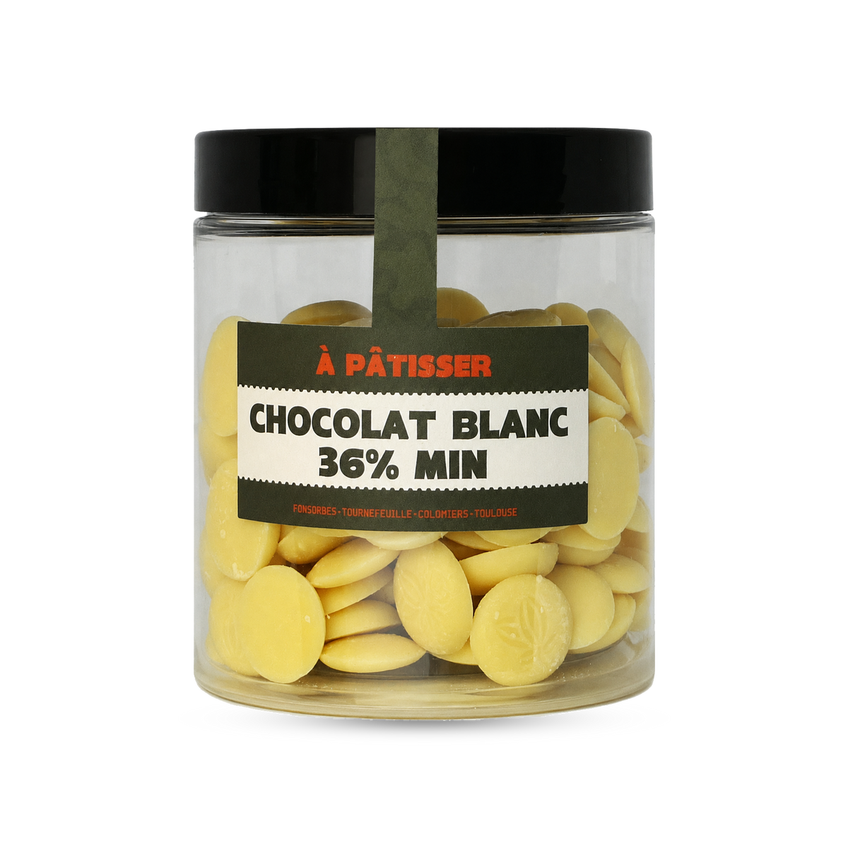 Pistoles de chocolat à pâtisser Blanc