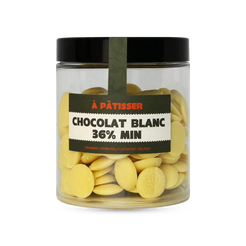 Pistoles de chocolat à pâtisser Blanc
