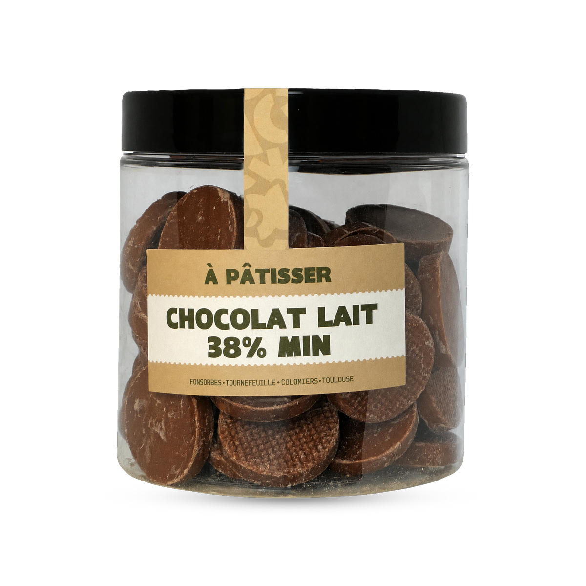 Pistoles de chocolat à pâtisser Lait