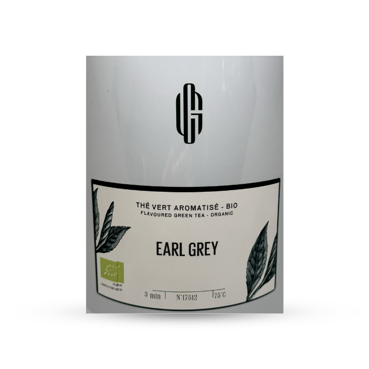 Thé vert « Earl Grey bergamote sans pétales » bio - vrac 100 g